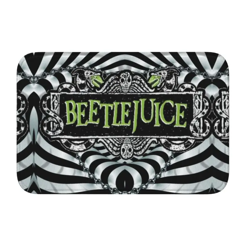 Felpudo personalizado de la película de terror beetlejugos, alfombra antideslizante estilo Tim Burton, baño, cocina, jardín, alfombrilla de bienvenida