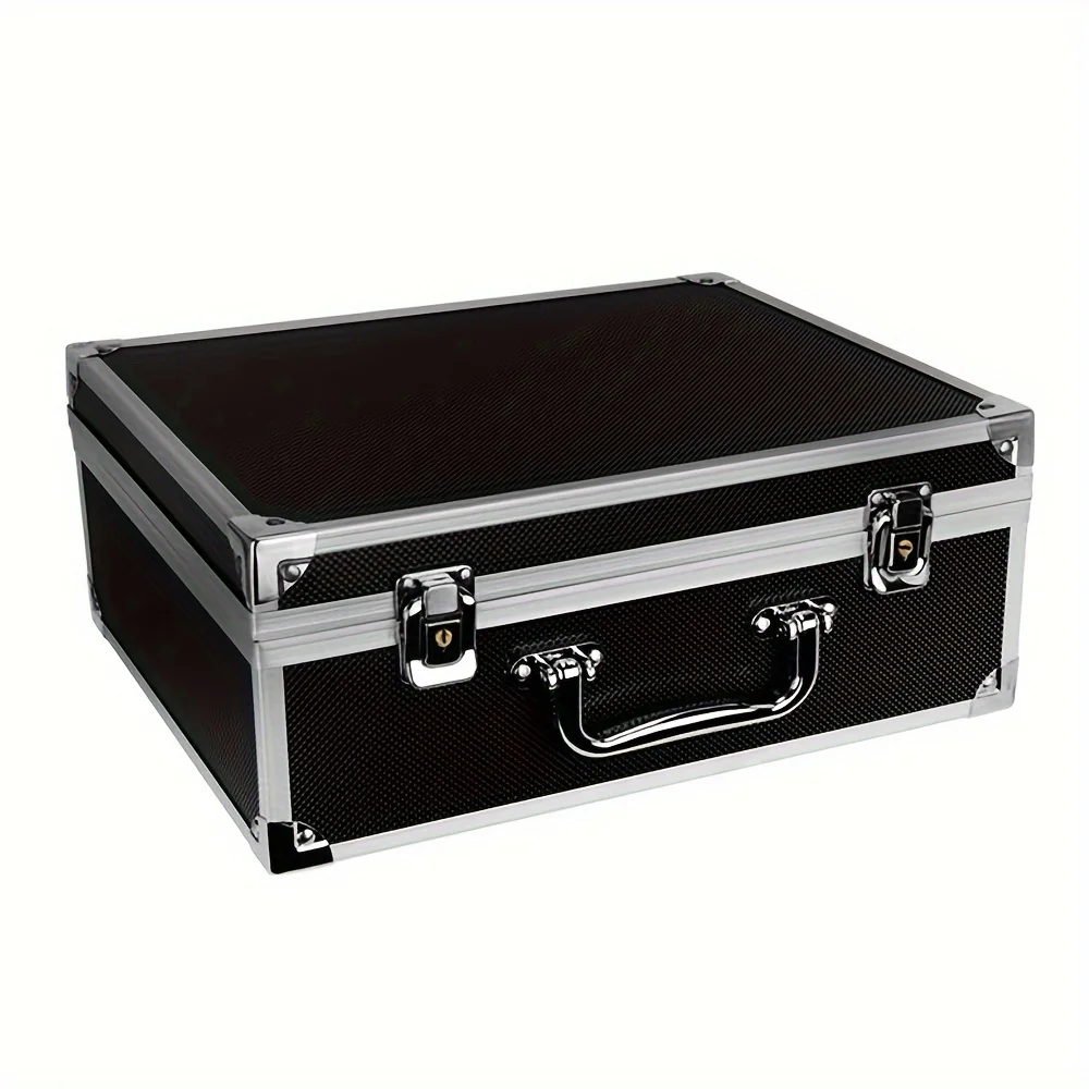 Tattoo Machine Storage Box Aluminum Portable Multifunctional Hard Durable Case for Makeup Tools Jewelry Box Tattoo Accessories