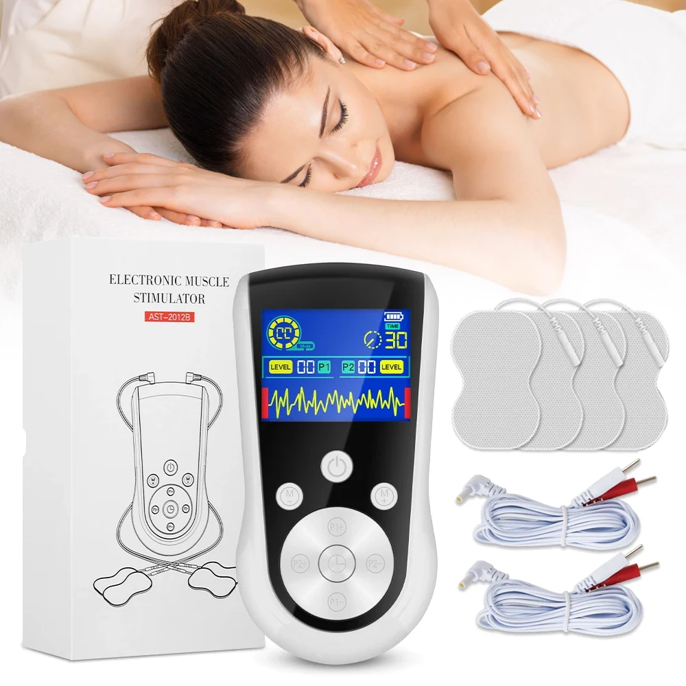 EMS 25 Mode Electric Muscle Stimulator Low Frequency Pulse Massage Portable Whole Body Relax Massage Equipment Sports Fitness