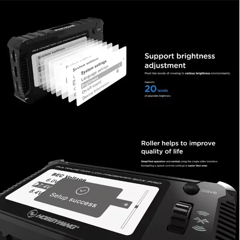 HOBBYWING LCD โปรแกรมกล่อง Pro สําหรับ PLATINUM XERUN EZRUN Seaking Pro ESC รุ่น RC รถเรือเครื่องบินพารามิเตอร์การตั้งค่าอุปกรณ์เสริม