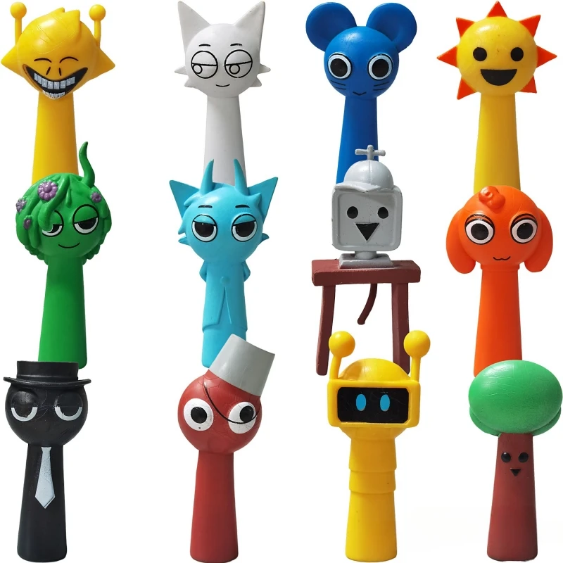 Heißer 12 teile/satz Sprunki Figuren Modus Spielzeug Sprunki Incredibox Action-figuren Sprunki Spiel Cartoon Geburtstag Geschenke Weihnachten Geschenk