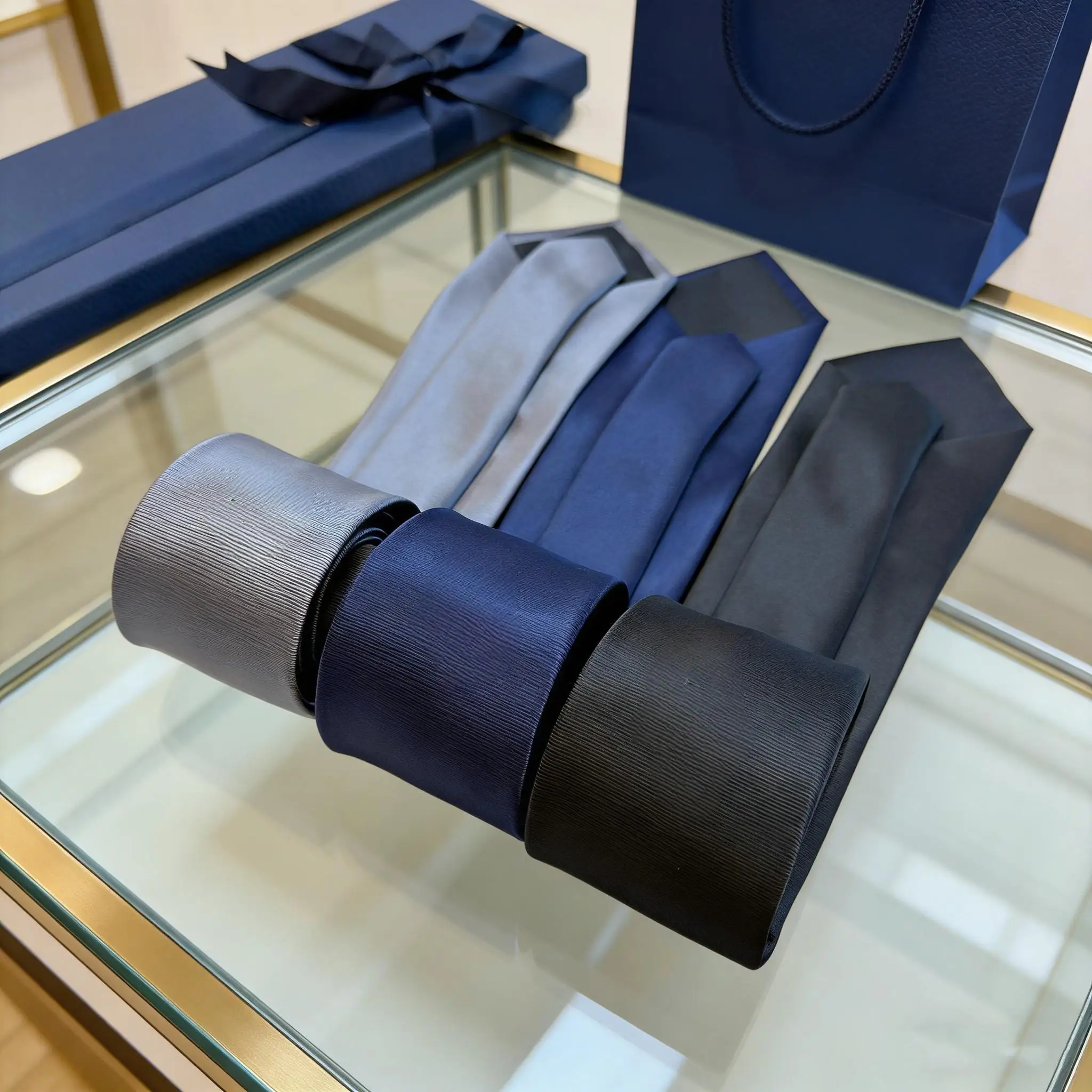 High-end Classic Men's Ties and Bow Ties Retro and Stylish Versatile Business Ties Solid Color Wedding Ties Holiday Gifts