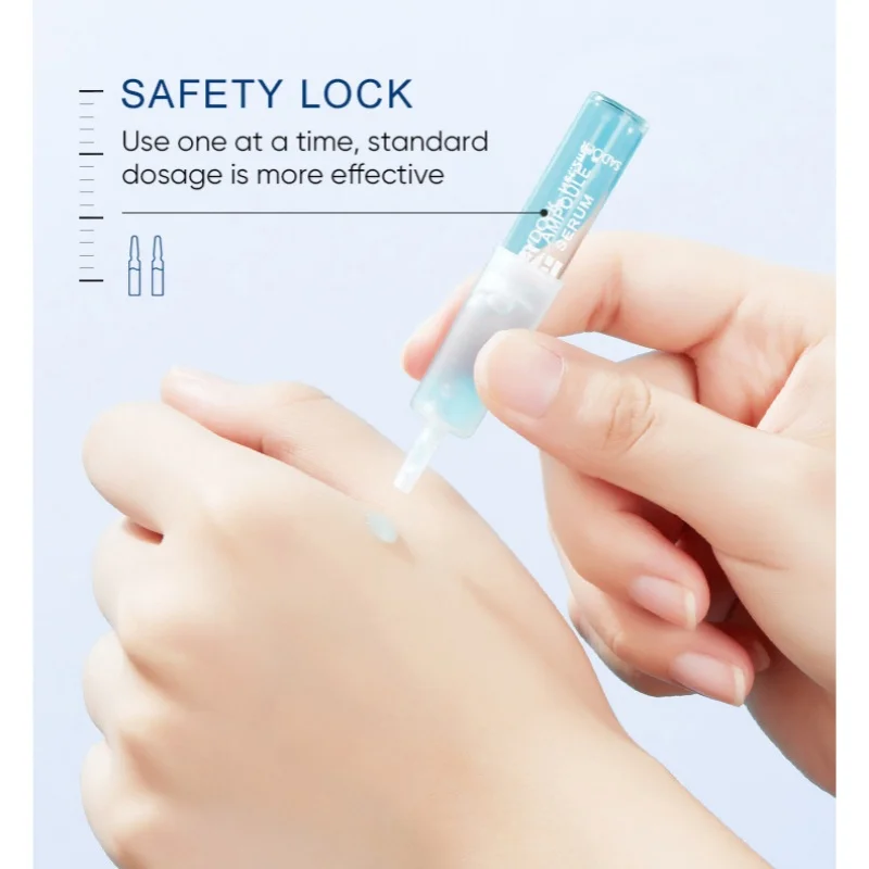 Hyaluronic Acid Ampoule Serum, a Box of 7 Vials, Each Individually Packaged, Convenient to Use, Safer and More Hygienic Suitable for Daily Facial Care.