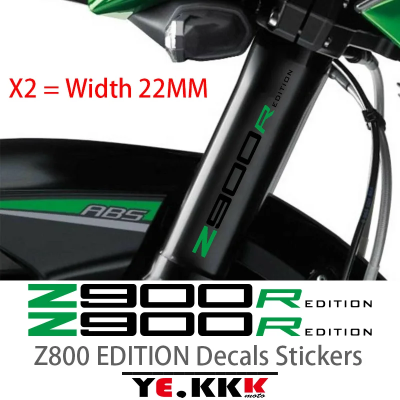 For Kawasaki Z900 Z900R EDITION Decals Stickers 2X Custom Hollow Motorcycle Fairing Housing Stickers