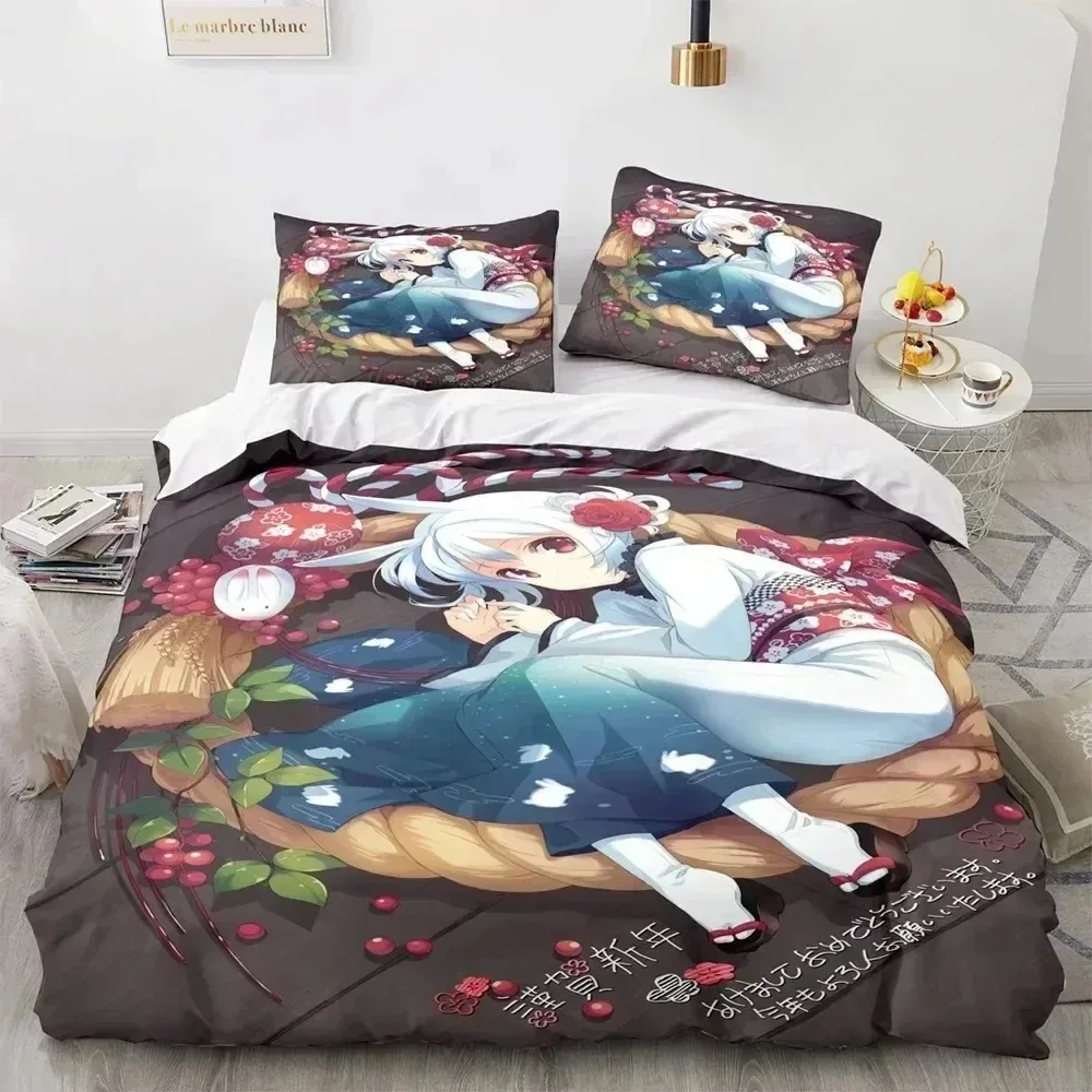 

Anime Kawaii Sexy Girl Bedding Set For Bedroom Soft Modern Bedspreads Comefortable Kids Duvet Cover Quilt Cover And Pillowcase