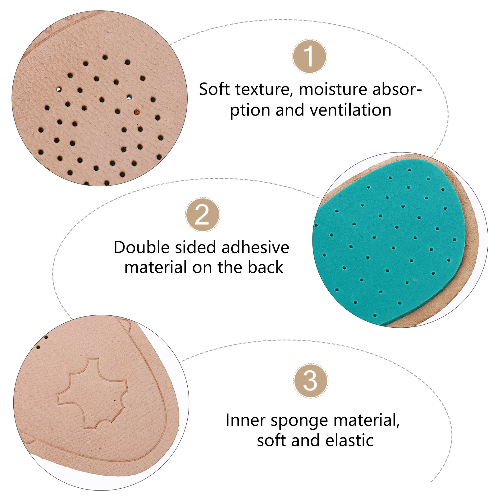 

1Pair Invisible High Heel Insoles Anti-Slip Forefoot Cushions Half Sole Pads Comfortable Shoe Inserts Insoles Front Palm Pad