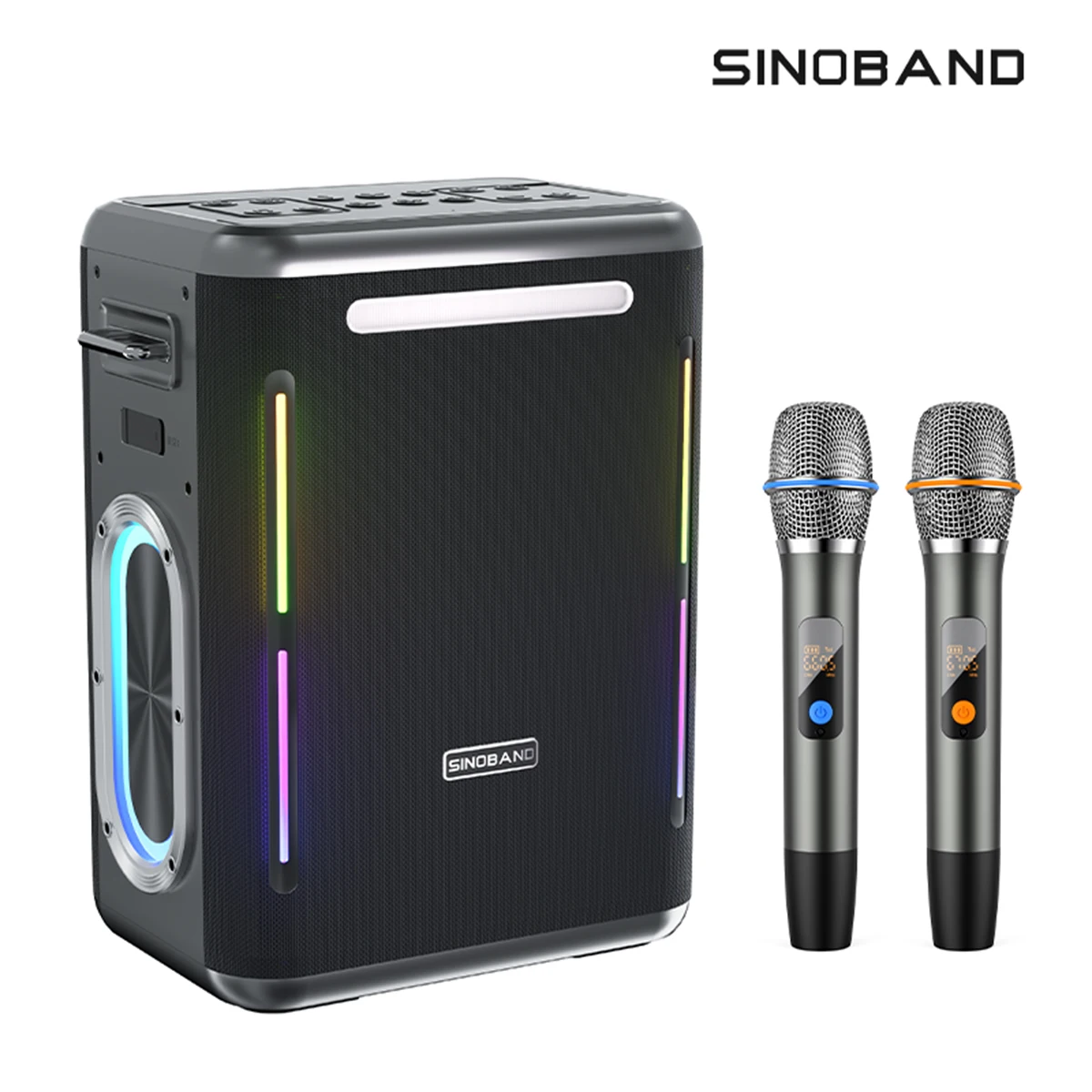 XDOBO Party 1981 Portable 300W Wireless Bluetooth Speaker w/ Microphone High Power RGB Light Outdoor Karaoke Wireless Subwoofer