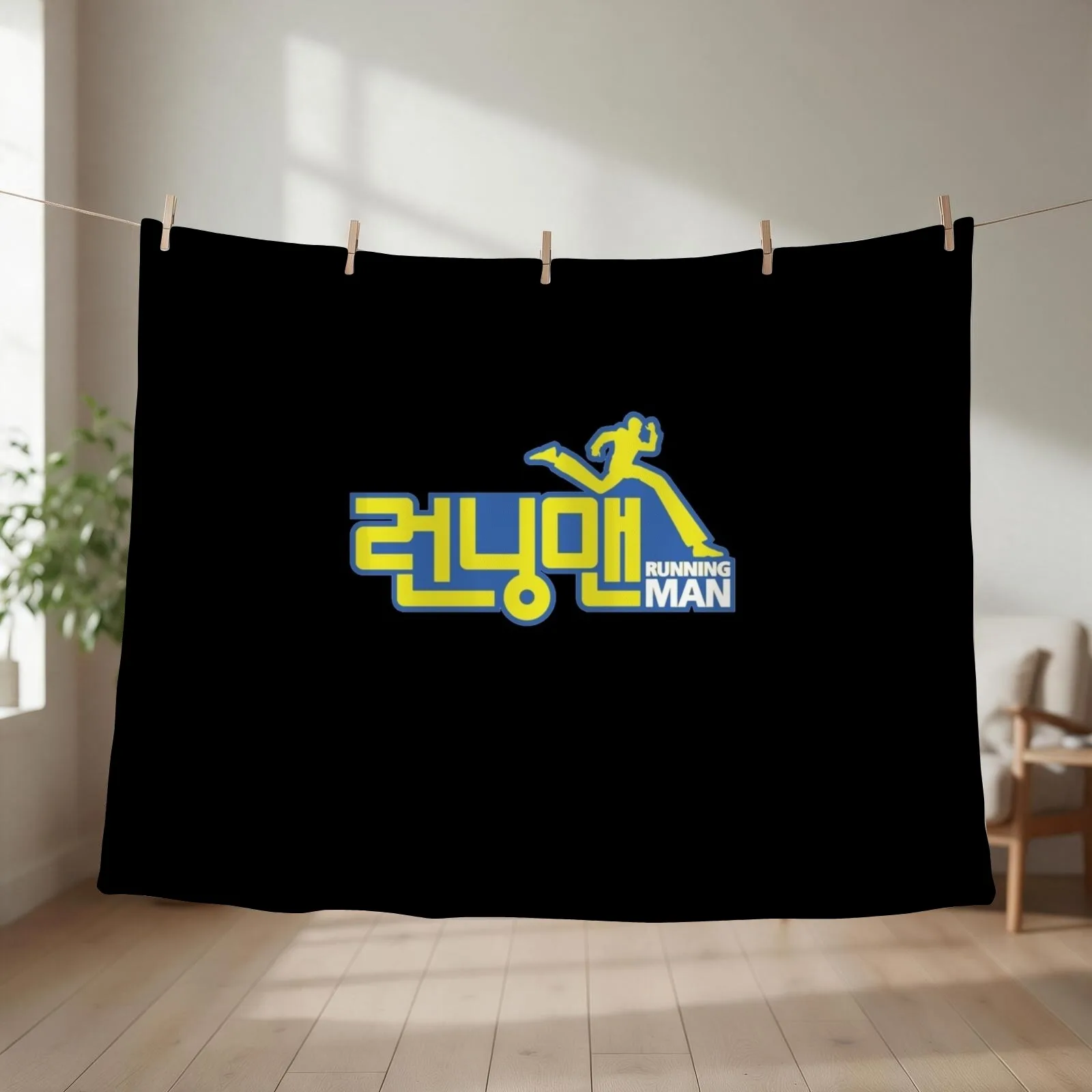 Running man - korean show Throw Blanket couch cozy soft plush fuzzy picnic outdoor blanket