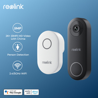Reolink 2K+ WiFi Video Doorbell Smart Outdoor Home Video Intercom Human Detection Wired Door Bell with Chime Support Alexa