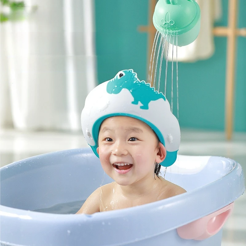 

Kids Bath Cap, Waterproof Shampoo Hat, Adjustable Elastic, Newborn Rinse Cap, Soft Stretch, Baby Ear Protection Essential
