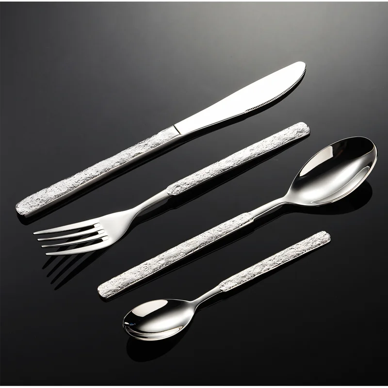 Luxury Stainless Steel Cutlery Sets Marble Handle Full Fork Spoon Knife Table Service Dinnerware Tableware Kitchen Supply