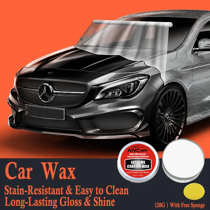 Car Wax Extreme Coating Super Waterproof Long-Lasting Shine, Stain Resistant Easy to Clean, Non-Greasy Car Polish Wax