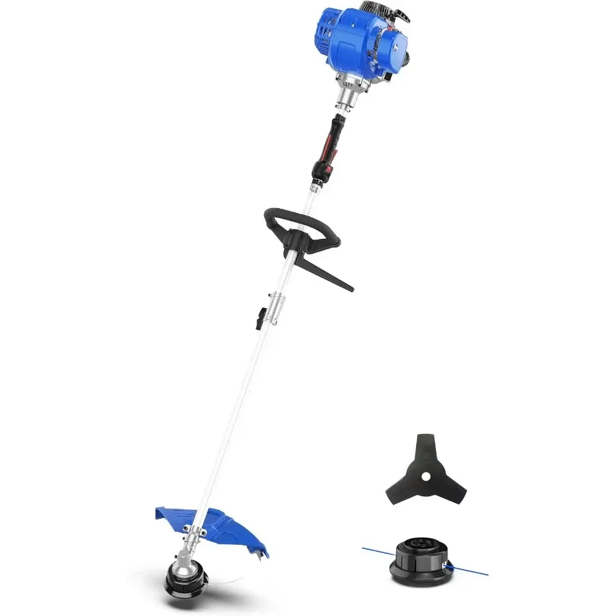 

2in1 Yard Care System 31cc 4Cycle Gas Engine Straight Shaft MultiTool with Brush Cutter String Grass Trimmer and Shoulder Harne