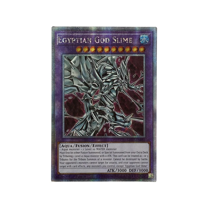 ORICA YUGIOH DIY Proxy Cards Egyptian God Slime Horakhty Slifer Obelisk Ra Starlight Rare English Non-Original Anime Cards