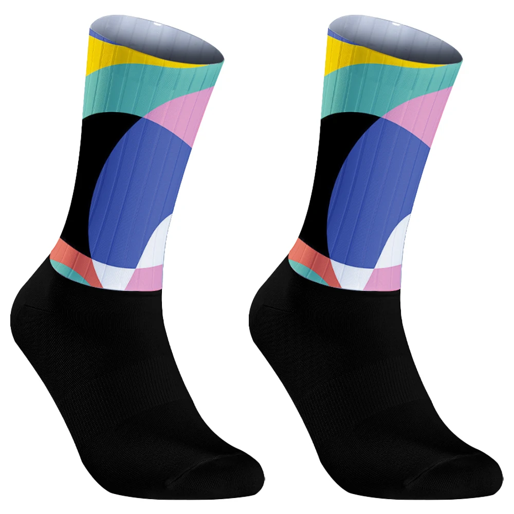 New Men Women Bike Socks calcetines ciclismo Sport Running Cycling Socks Monday Sunday Breathable Road Bicycle Socks