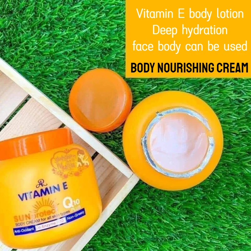 Thai Body Nourishing Cream Foot Care Vitamin E Body Lotion Deep Hydrating Cream That Can Be Used on The Face and Body