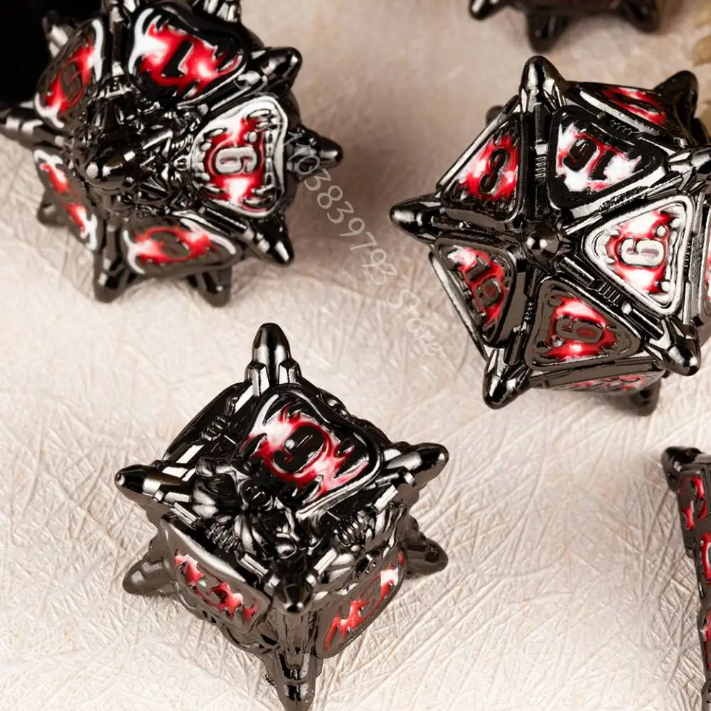 

Tiger Dices Metal DND Dice sets for Dungeons and Dragons Role Playing games DND RPG Polyhedral Metal Dices for rpg players