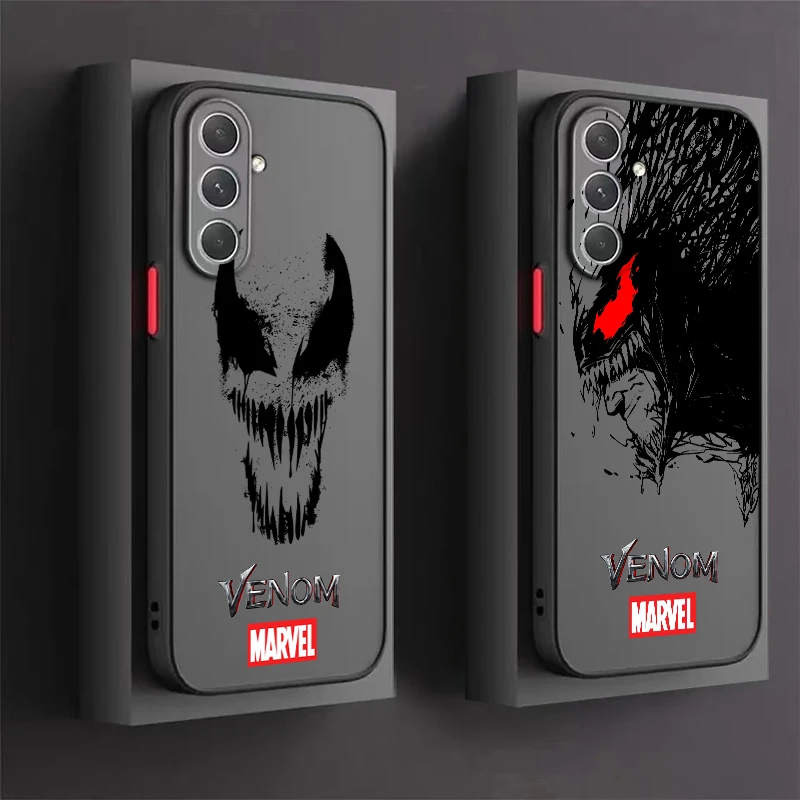 

Venom Marvel Fashion Cool Frosted Translucent For Samsung Note 20 A35 A03 A54 A31 A22 A34 A14 A24 A04 A55 5G TPU Phone Case