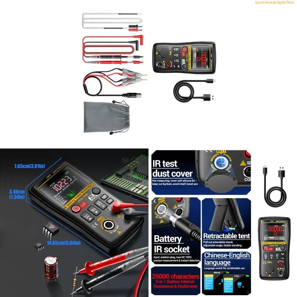 37ME Large Display Digital Multimeter With Data Hold For Dark Workshop conditions In Professional Use