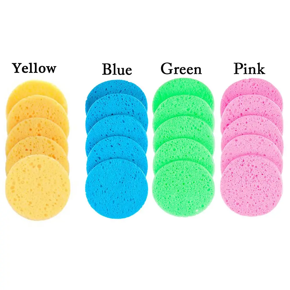 Softwood Pulp Cotton Natural Beauty Foundation Makeup Tools Facial Skin Care Cleansing Sponge Sponge Puff Cosmetic Puff