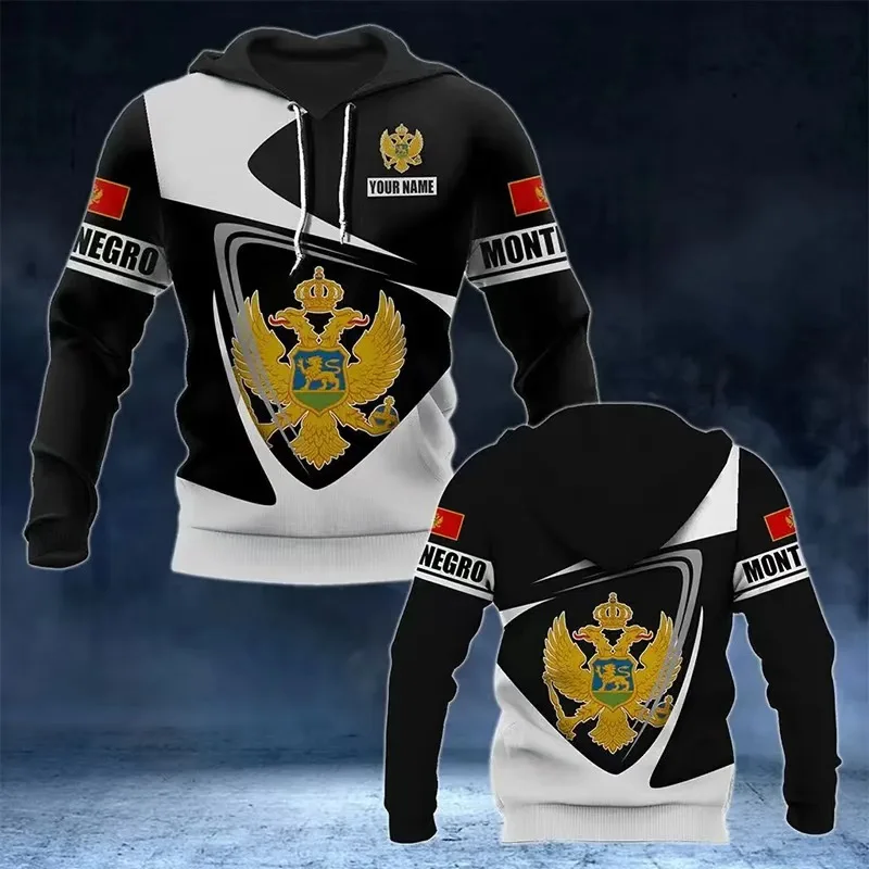 Montenegro 3D printed hoodie for men and women