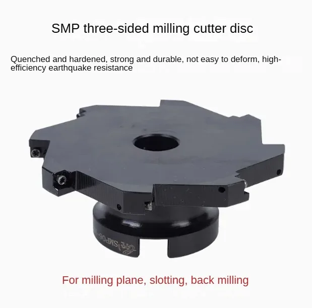 

CNC three sided milling cutter disc chip type indexable milling T-groove cutter disc installation MPHT080305 blade 160 200