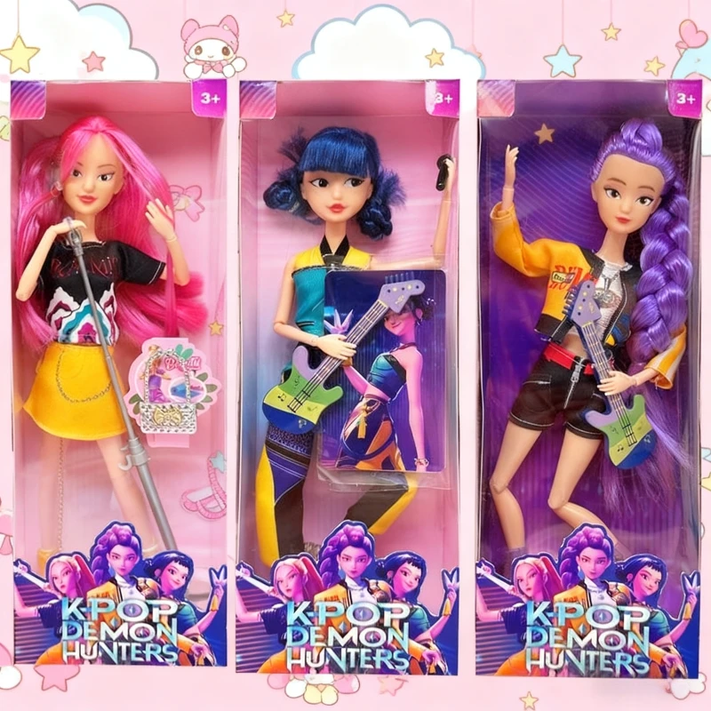 

K-pop Охотник на демонов Охотник на ведьму Высокий внешний вид Резиновая фигурка куклы Девушка Сердце Украшение Праздничный подарок