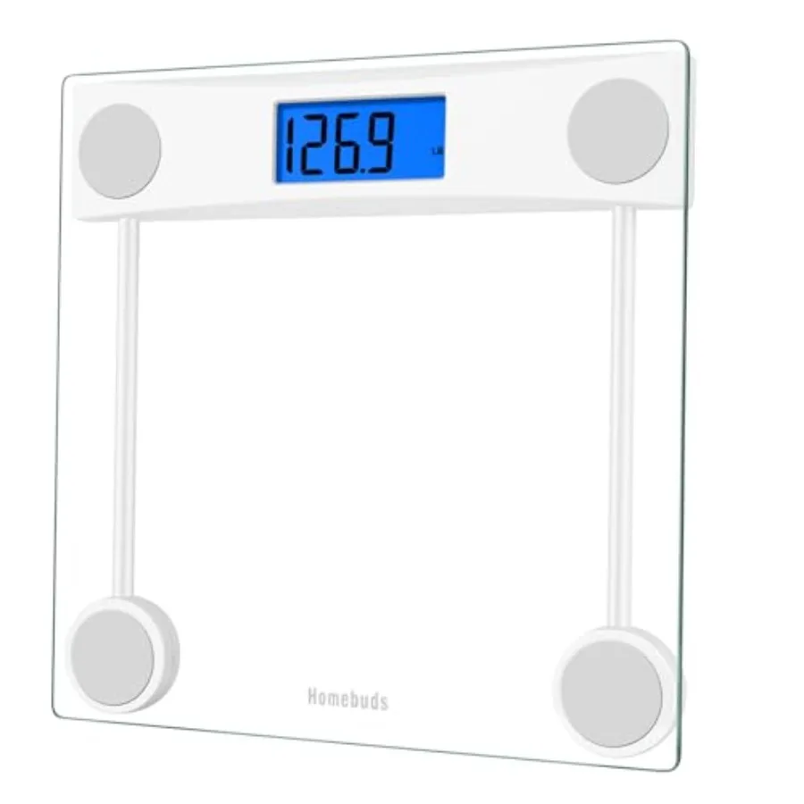 

Homebuds Digital Bathroom Scale for Body Weight, High Precision Assured by Weight Scale Professional Factory SINCE 2001, Blue B