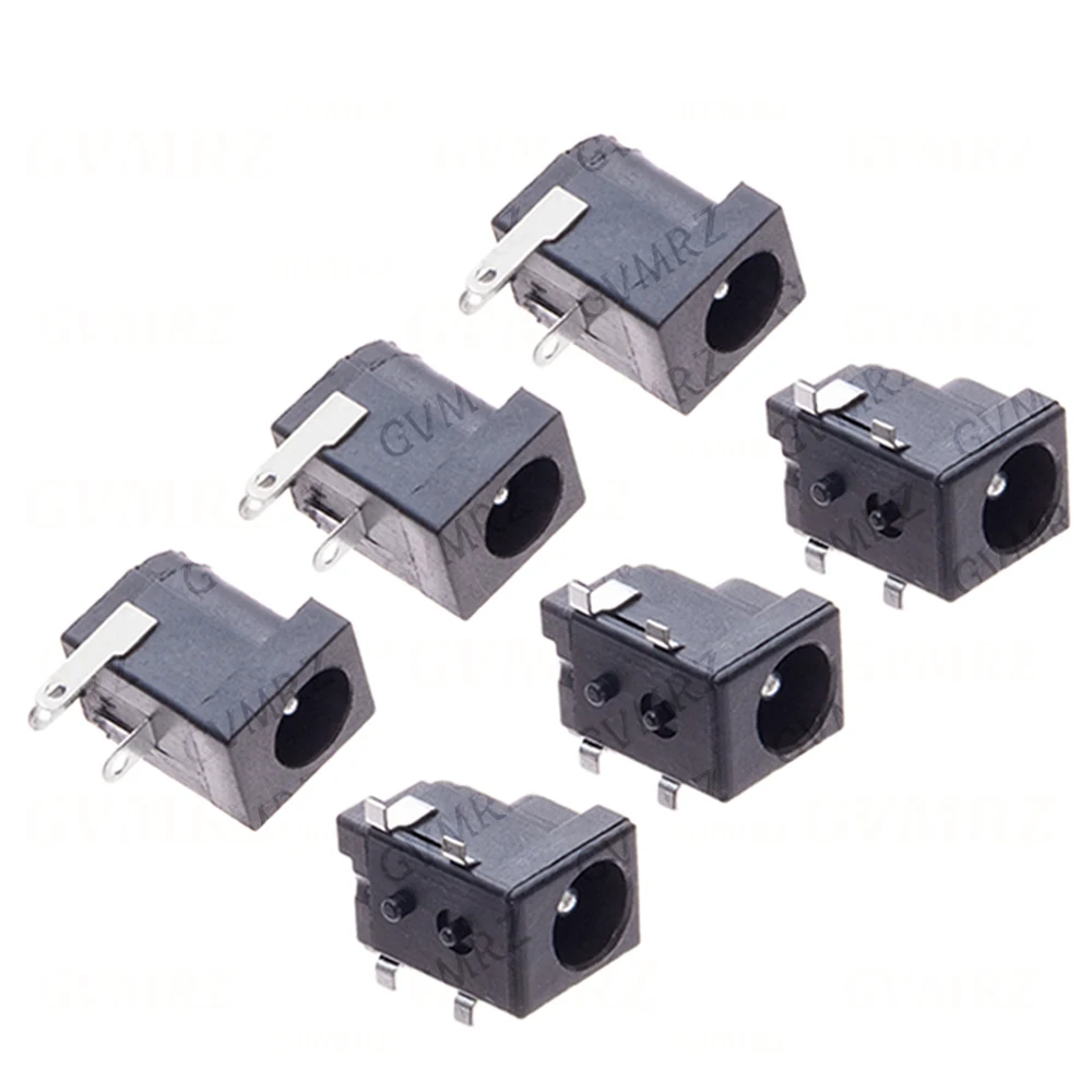 5/10/50/100PCS 4PINS SMD/DIP COPPER FEET 5.5-2.1mm DC-005 DC005 DC050 DC power socket 