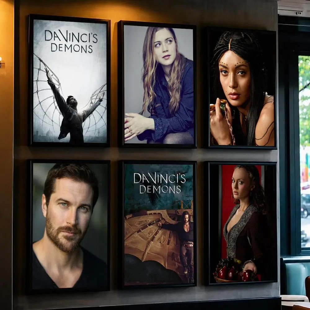 tv series D-Da Vincis Demons-S Poster Minimalist Wall Sticker for Cafe Office Bar Home Decor and Gift