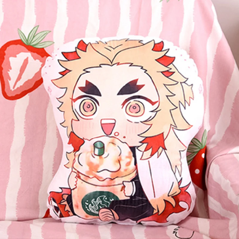 

35cm Demon Slayer Anime Kawaii Peluche Kimetsu No Yaiba Tanjirou Nezuko Rengoku Kyoujurou Cute Soft Plush Pillow Doll Toys Gift