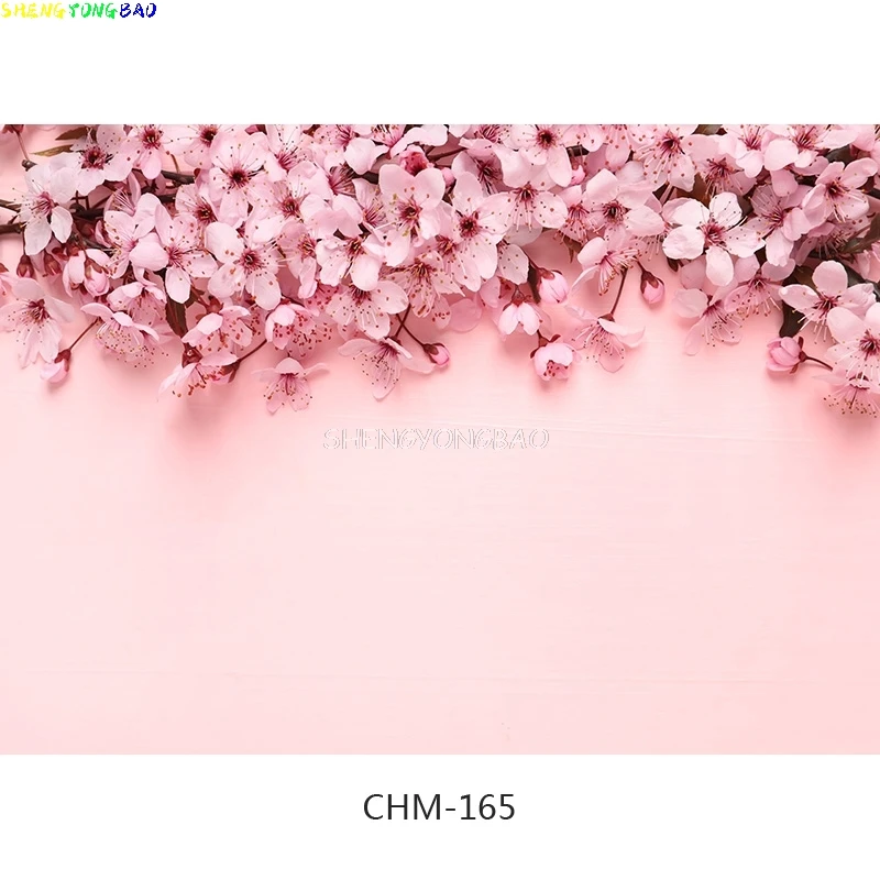 SHENGYONGBAO Vinyl Flower and wood Planks Photography Backdrops Prop Christmas Day Photographic Background Cloth CHM-009 image 6