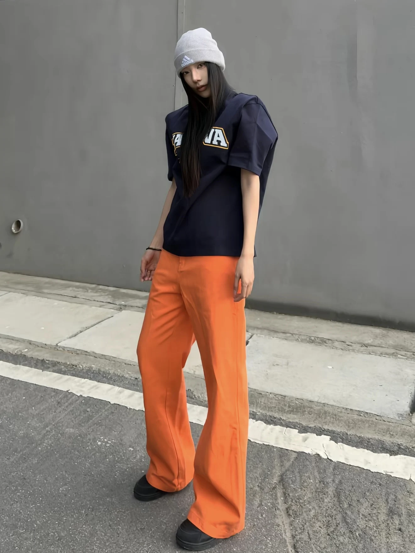 

Island Vacation Dopaamine Bright Color Casual Pants Loose Fit Jeans Men Women Design Sense Washed Denim Long Trousers