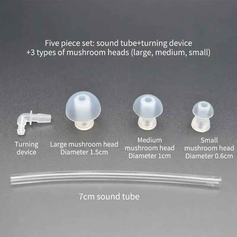 Hearing Aid Earplug Tips 20PCS Soft Silicone Domes in S  L for Sound Tube Hearing Devices Comfort Everyday