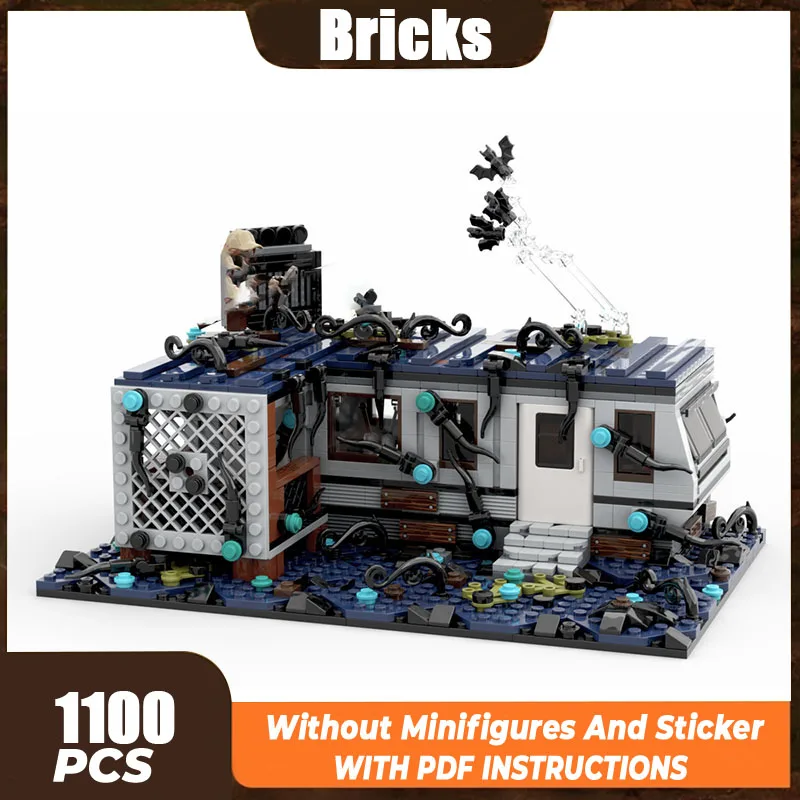 Moc Street View รุ่น Punk Rock Cabin เทคโนโลยี Modular Block ของขวัญ DIY ชุดประกอบ