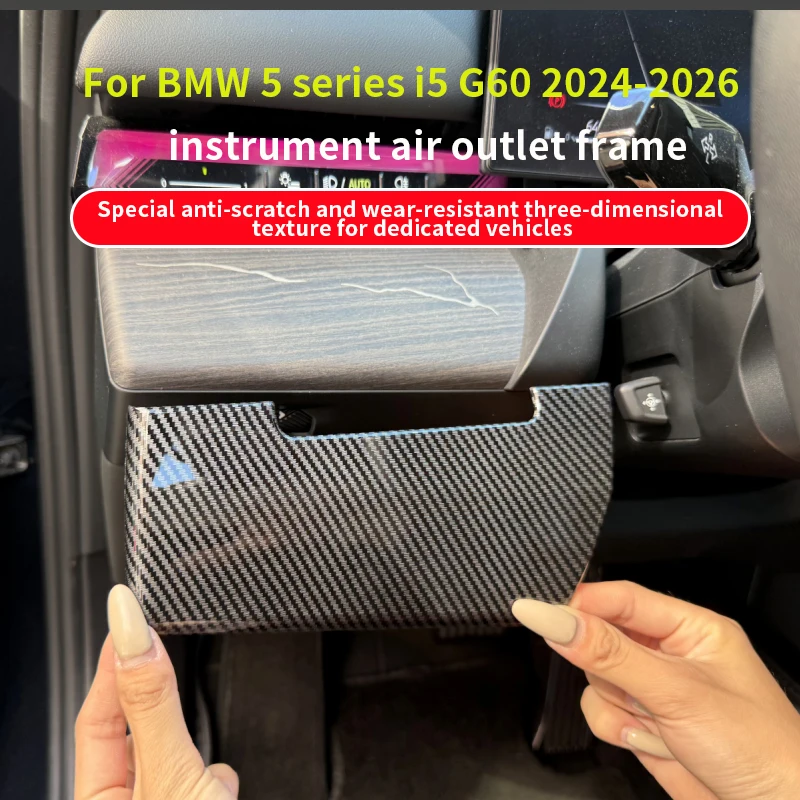 For BWM 5 series i5 G60 2024-2025 ABS leather material Front trim version of the Nera hand Dashboard main driver's decoration