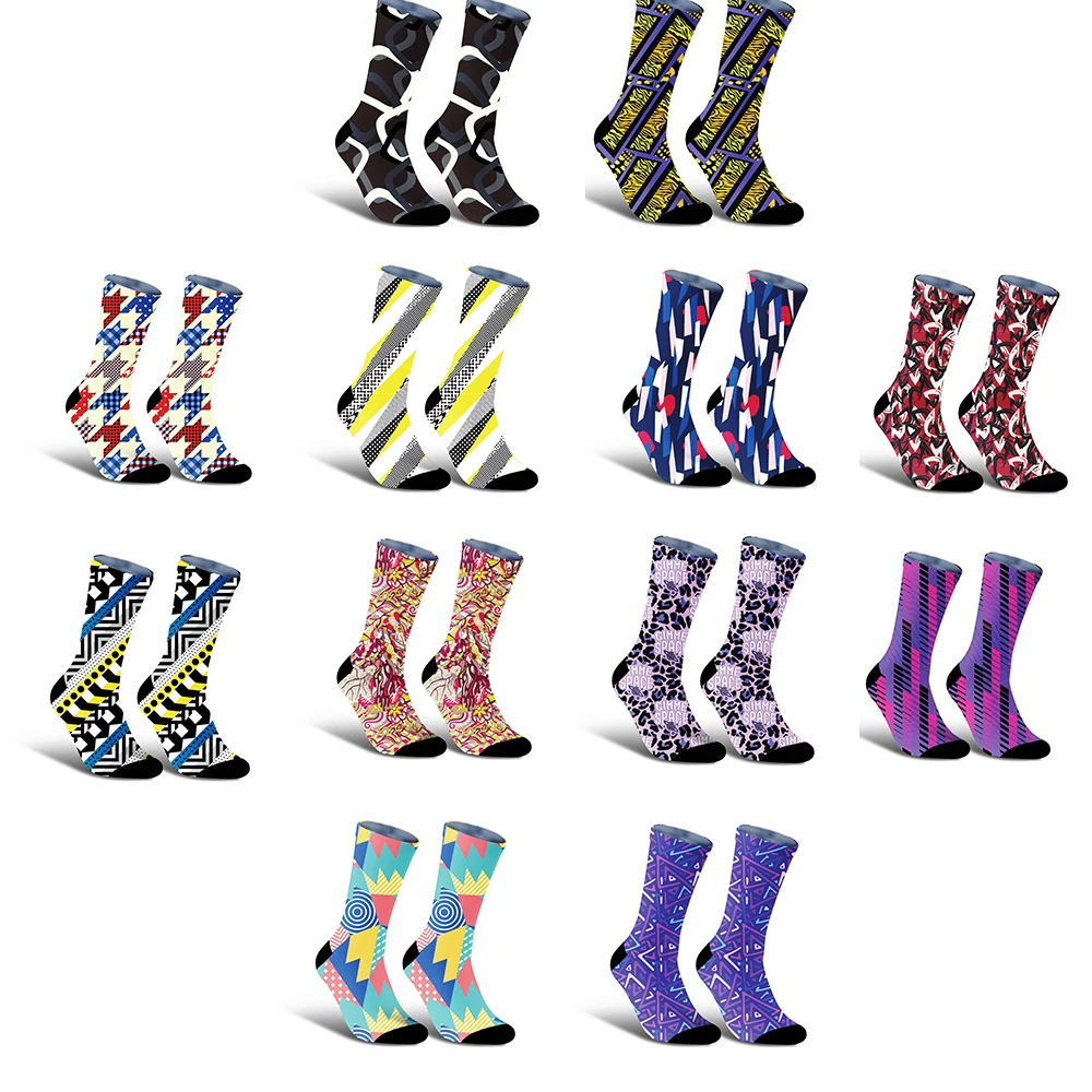 

For Extreme Cyclists: Unisex spray - painted socks, sweat - proof, bold designs, shock - absorbing, built for tough trails