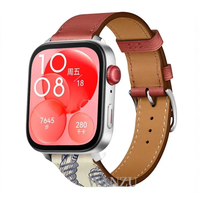 Skórzany pasek do zegarka Huawei Fit 4/3 Sportowa oddychająca bransoletka na nadgarstek do Huawei Fit 4 Pro Wymienne akcesoria do bransoletek