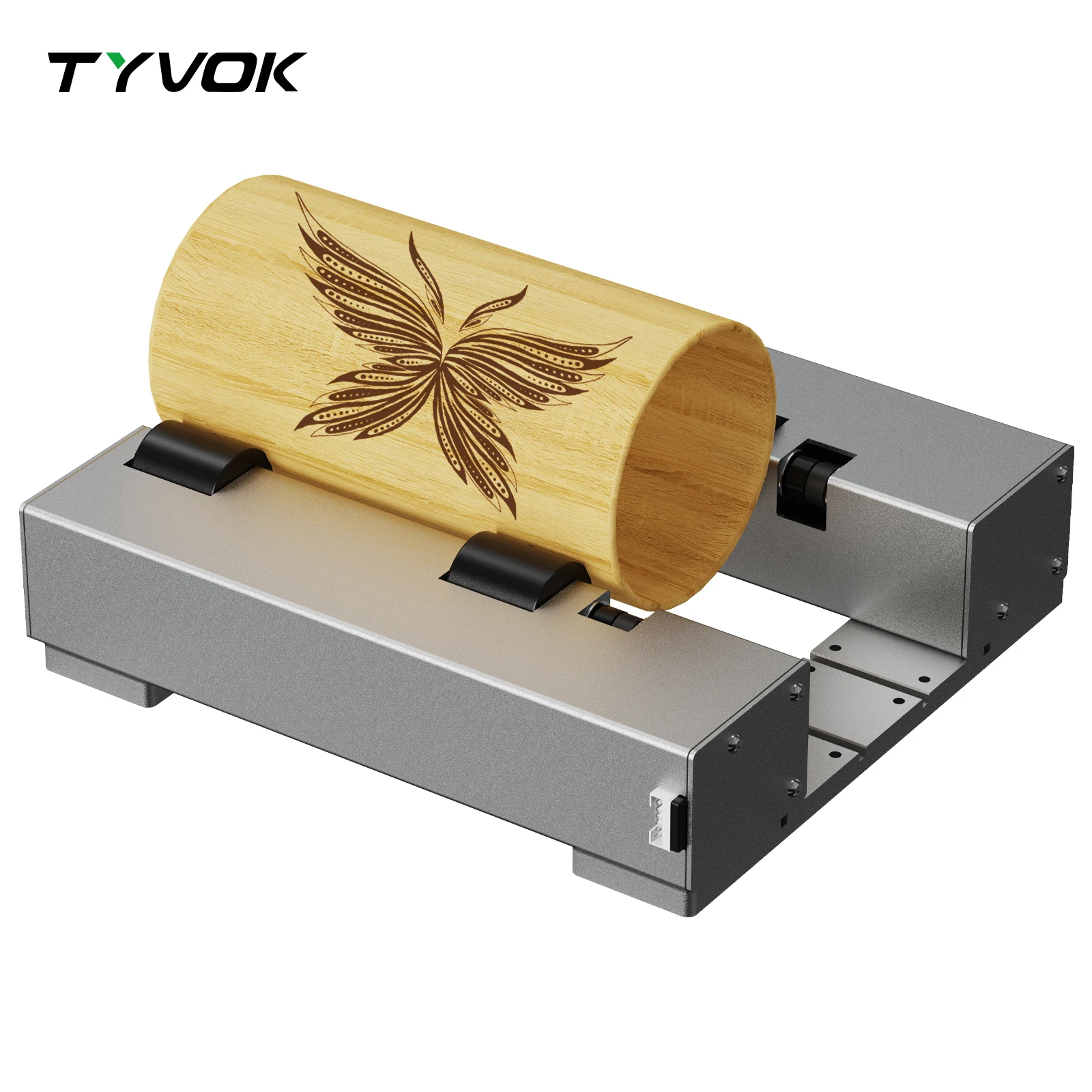 

Tyvok Laser Engraver Rotary Roller Y-axis Rotary Roller Engraving Module for Engraver Cylindrical Objects Cans DIY Tools