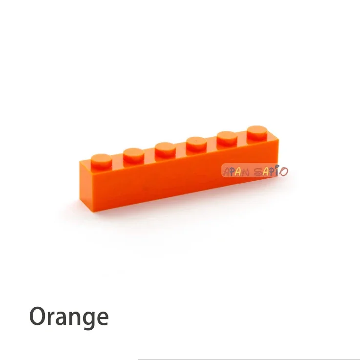 40 stücke Bausteine DIY dicke 1x6 Punkte 16 Farbe Ziegel Größe Kompatibel Mit 3009 ziegel kinder spielzeug pädagogisches für kinder