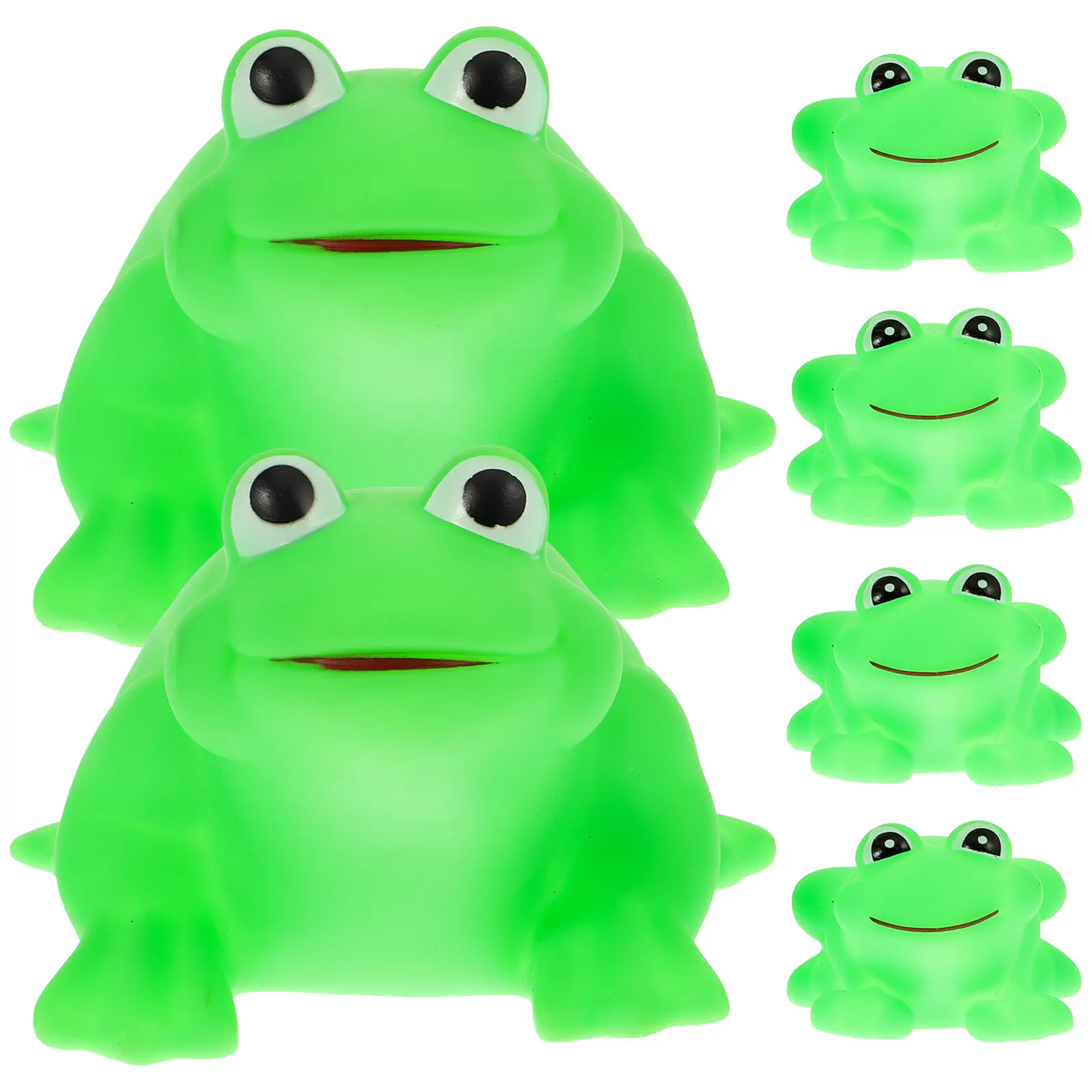 6Pcs Bath Frogs Safe Lightweight for Babies Creative Bathing Shower Playthings Newborn Fun Baby Bathing Toys Kids Toy
