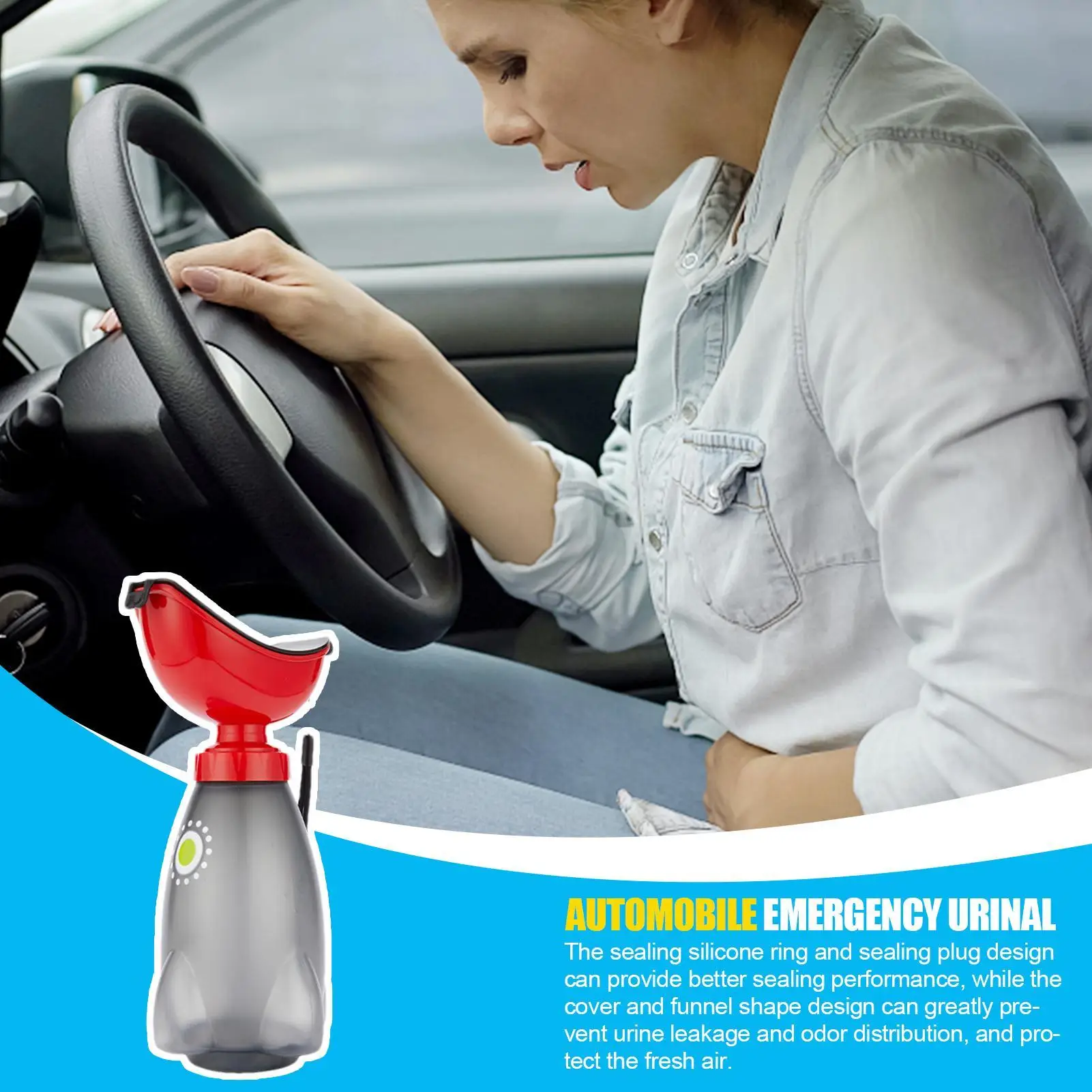 Women Portable Urinal Sturdy Female Urination Device Car portable emergency urinal for outdoor car travel road travel