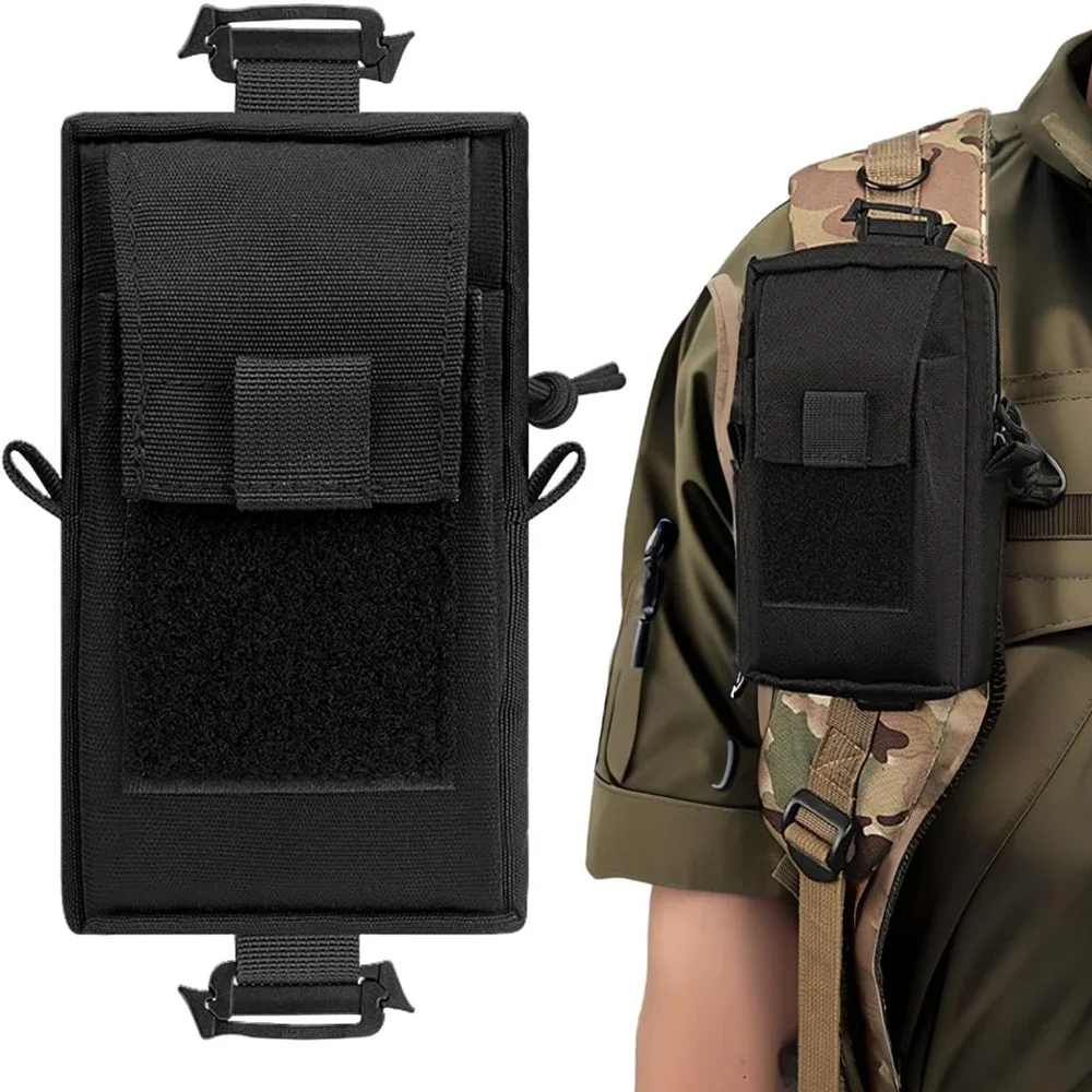 Taktische Molle-Handytasche, wetterfeste, langlebige Rucksackgurttasche für Outdoor-, Wandern-, Klettern- und EDC-Essentials – Detail 8