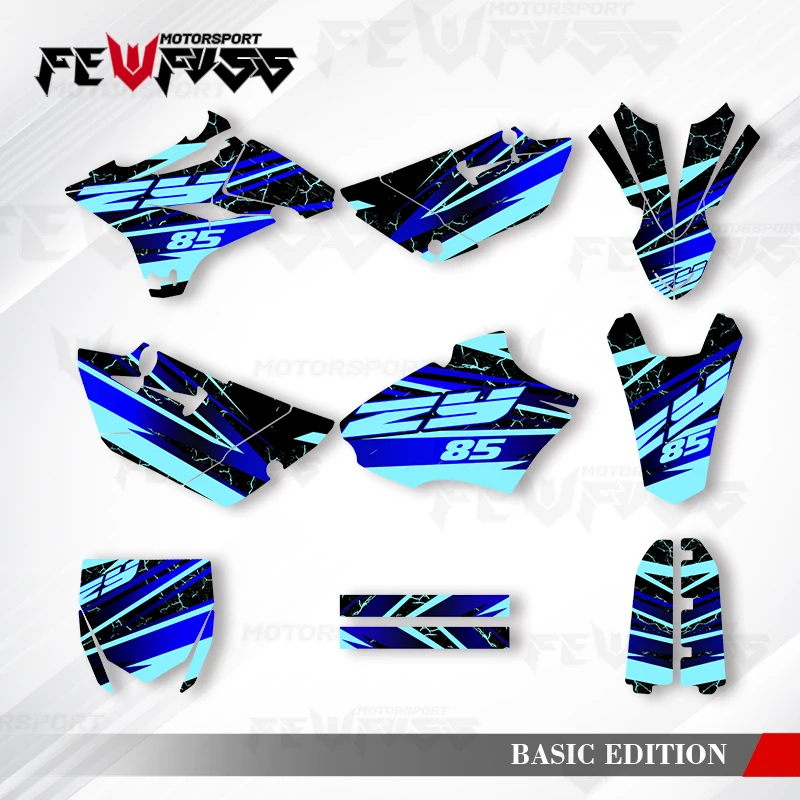 

Графические наклейки Fewfuss, наклейки для мотоцикла, фон на заказ для 2015, 2016, 2017, 2018, 2019, YZ85