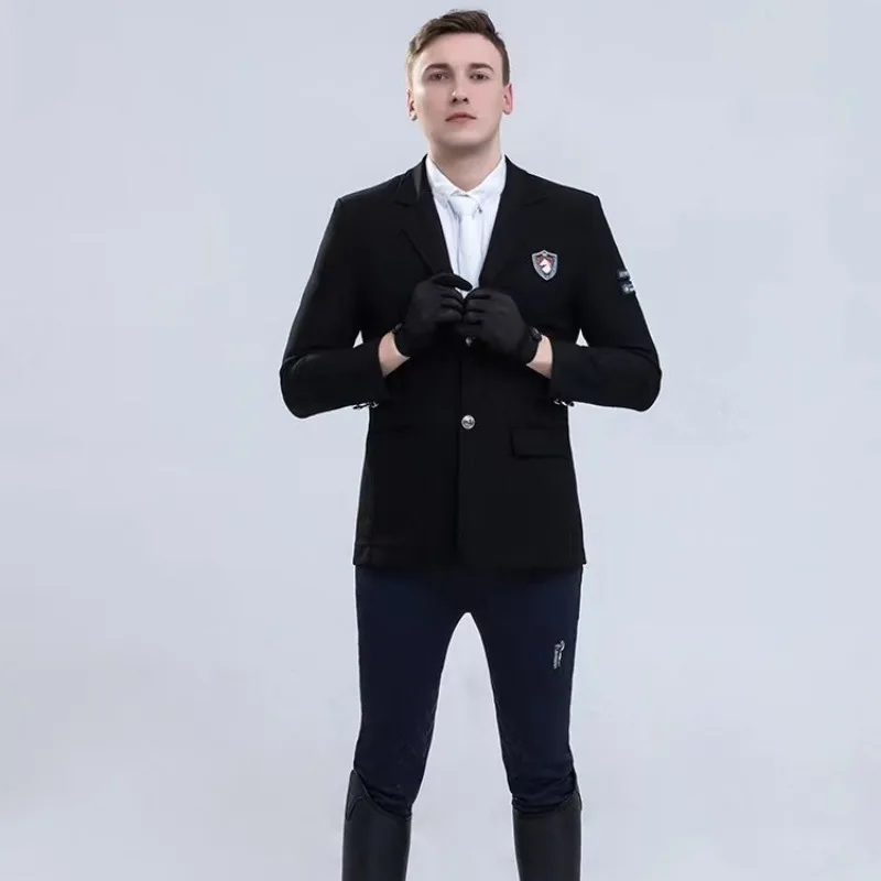 لوازم الفروسية، ملابس الفارس المطاطية المحبوكة للرجال البالغين، الفروسية