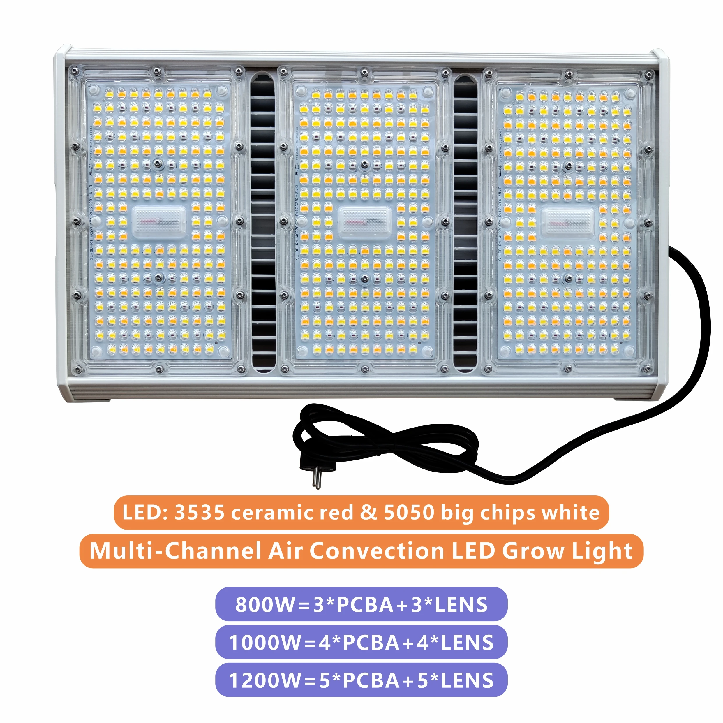 

Shining Lighting Full Spectrum LED Grow Lights 800W/1000W/1200W for Seedling, Flowering, Fruiting – Indoor Plants, Greenhouse