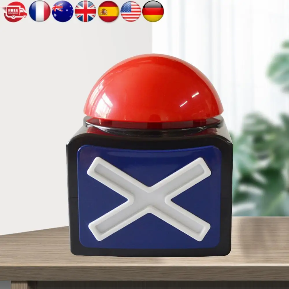 ปุ่มตอบคำถามสีแดงพร้อมเสียงและแสง สำหรับการแข่งขันตอบคำถาม รายการโชว์ความสามารถ ปุ่มกดตอบคำถามไร้สายสำหรับการแข่งขัน/รายการเกม/งานปาร์ตี้