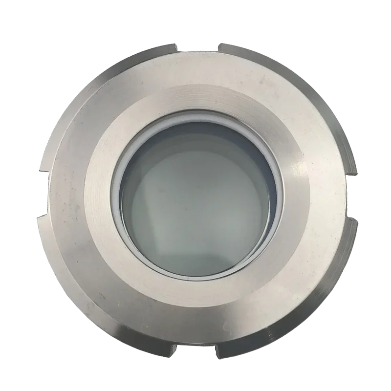 Hygienic grade high-temperature resistant movable joint mirror 304 stainless steel welded glass window 316 pressure mirror