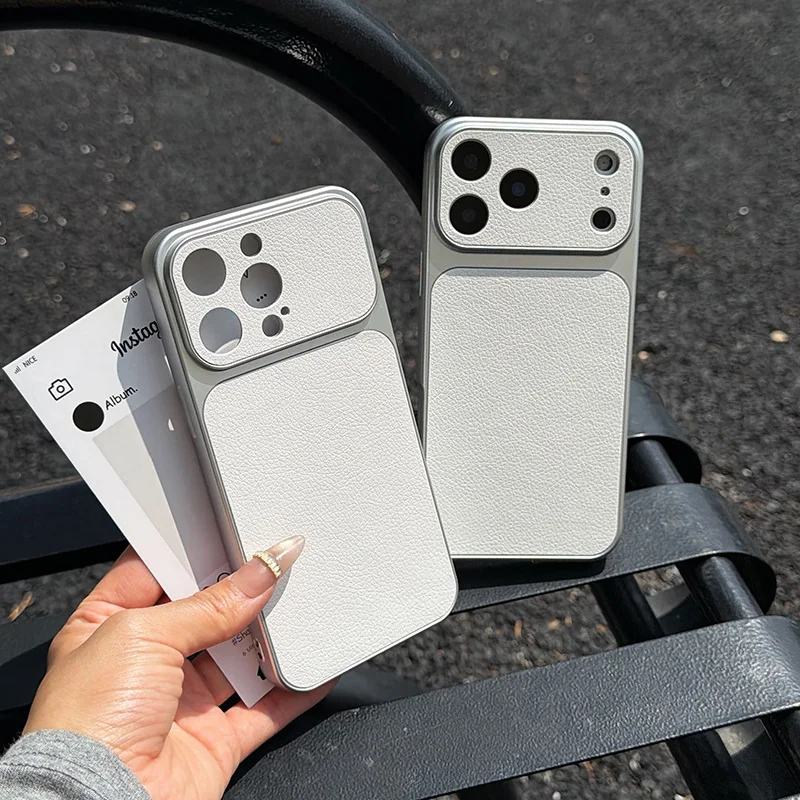 Luxuriöse stoßfeste Handyhülle mit Lychee-Leder-Textur für iPhone 18 17 16 Pro 15 14 13 12 11Pro Max Plus 16e 17e Weiche Stoßfängerhülle – Detail 12