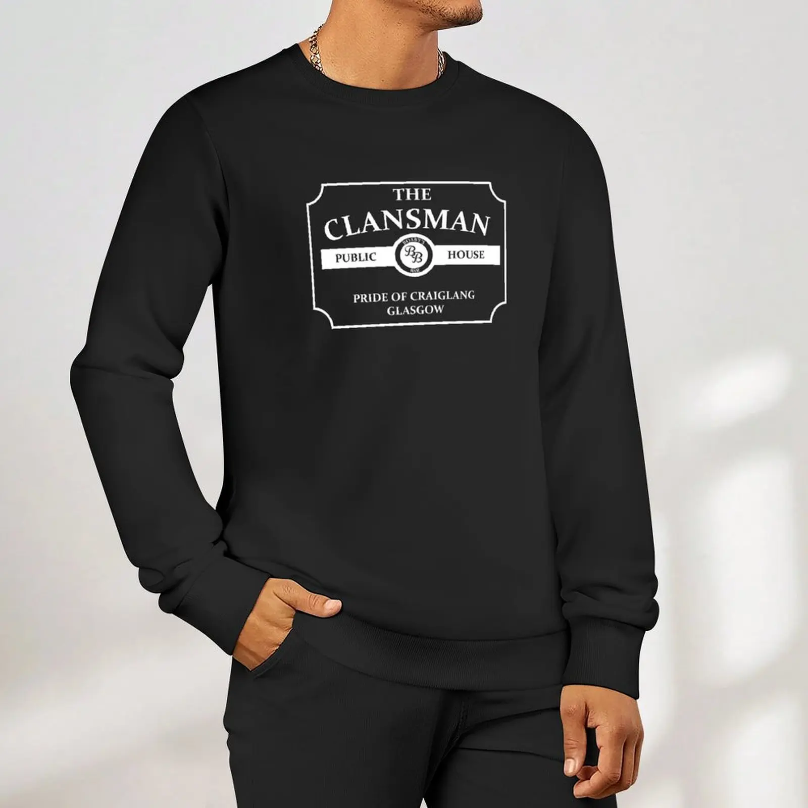 The Clansman Pub Sweatshirt korean style clothes men's sweat-shirt set men's coat sweatshirts for men